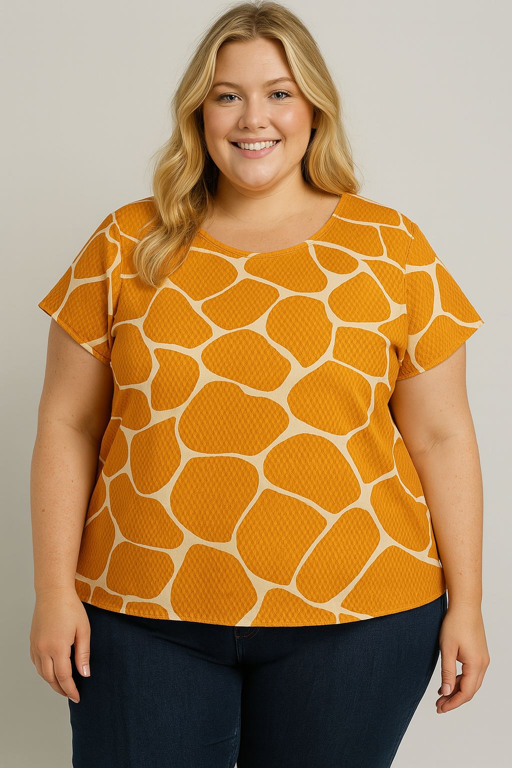 BLUSA HORTÊNSIA LARANJA